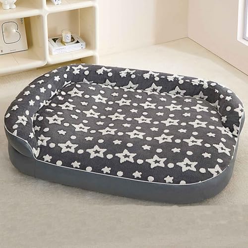 PJDDP Hundebett, rutschfest Anti-Angst Weich Bequem Hundebetten, Flauschig Hundekorb, Flauschig Katzenbett Für Große, Mittelgroße & Kleine Hunde,Grau,XXL PJDDP Hundebett, rutschfest Anti-Angst Weich Bequem Hundebetten, Flauschig Hundekorb, Flauschig Katzenbett Für Große, Mittelgroße & Kleine Hunde,Grau,XXL von PJDDP