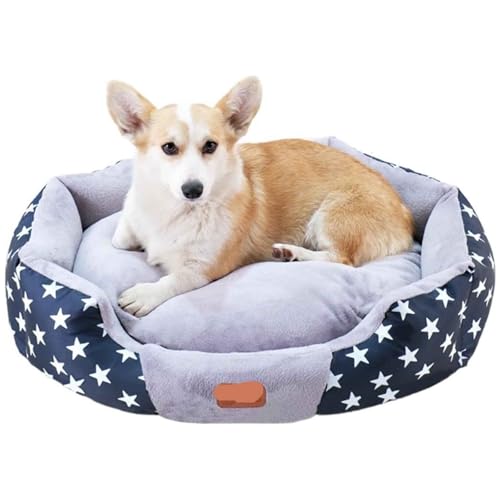 PJDDP Hundebett, rutschfeste Hundebetten, Katzenbett Mit Abnehmbarem Waschbarem Bezug, Doppelseitiges Hundekissen Für Kleine, Mittelgroße Hunde, Katzen,Navy Blue,L PJDDP Hundebett, rutschfeste Hundebetten, Katzenbett Mit Abnehmbarem Waschbarem Bezug, Doppelseitiges Hundekissen Für Kleine, Mittelgroße Hunde, Katzen,Navy Blue,L von PJDDP