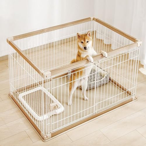 PJDDP Hundebox, Welpenkäfig Mit Türen Oben Und Vorne, Leicht Zu Reinigende Entnahmeschale, Tragbare Hundebox Für Kleine Welpen,Wood Color,S PJDDP Hundebox, Welpenkäfig Mit Türen Oben Und Vorne, Leicht Zu Reinigende Entnahmeschale, Tragbare Hundebox Für Kleine Welpen,Wood Color,S von PJDDP