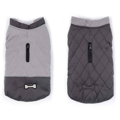 PJDDP Hundejacken Wasserdicht Für Winter, Reflektierend Hundemantel Mit Geschirrloch, Hundejacke Winddichtes Für Kaltes Wetter, Für Kleine Mittlere Und Große Hunde,Grau,3XL PJDDP Hundejacken Wasserdicht Für Winter, Reflektierend Hundemantel Mit Geschirrloch, Hundejacke Winddichtes Für Kaltes Wetter, Für Kleine Mittlere Und Große Hunde,Grau,3XL von PJDDP