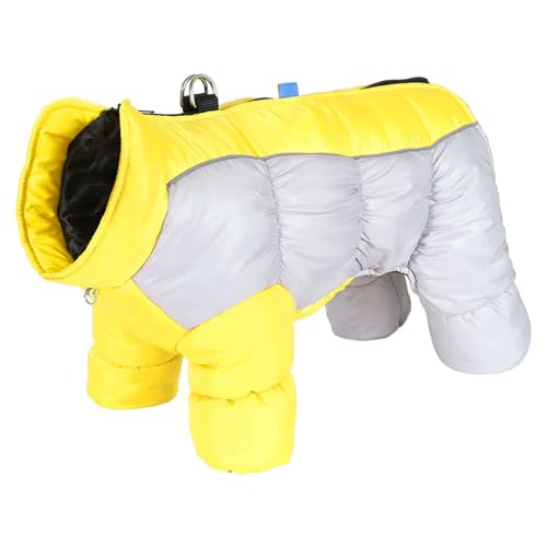 PJDDP Hundemantel Wasserdicht, Reflektierend Hundejacke, Wärme Hundemantel, Winddicht Hundejacke Mit D-Ring, Für Kleine Hunde, Camping Wandern,Gelb,S PJDDP Hundemantel Wasserdicht, Reflektierend Hundejacke, Wärme Hundemantel, Winddicht Hundejacke Mit D-Ring, Für Kleine Hunde, Camping Wandern,Gelb,S von PJDDP