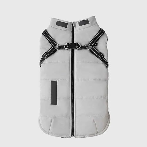 PJDDP Hundemantel Winter, Hundemantel Wasserdicht Mit Verstellbares Hundegeschirr, Winddichte Hundeweste, Für Mittelgroße Und Große Hunde,4XL PJDDP Hundemantel Winter, Hundemantel Wasserdicht Mit Verstellbares Hundegeschirr, Winddichte Hundeweste, Für Mittelgroße Und Große Hunde,4XL von PJDDP