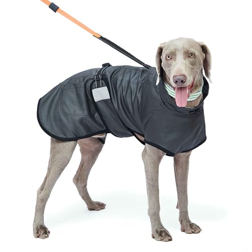 PJDDP Hundemantel Winter, wasserdichte Verstellbare Fleecefutter Hundejacke Mit Turtleneck Und Kordelzug, Gemütliche Schneejacken, Weste Für Mittelgroße Und Große Hunde,Schwarz,S PJDDP Hundemantel Winter, wasserdichte Verstellbare Fleecefutter Hundejacke Mit Turtleneck Und Kordelzug, Gemütliche Schneejacken, Weste Für Mittelgroße Und Große Hunde,Schwarz,S von PJDDP