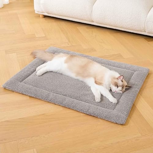 PJDDP Hundematte, Waschbar Haustiermatratze, Hundebett, Katzenbett Mit Rutschfester Unterseite, Für Kleine Und Mittelgroße Hunde Und Katzen,Grau,L PJDDP Hundematte, Waschbar Haustiermatratze, Hundebett, Katzenbett Mit Rutschfester Unterseite, Für Kleine Und Mittelgroße Hunde Und Katzen,Grau,L von PJDDP