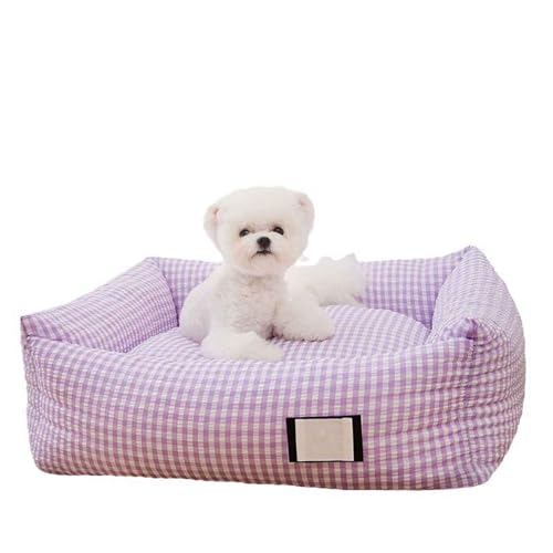 PJDDP Hundesofa, Vierseitiges Nackenrolle Kissen, rutschfeste Unterseite Hundekorb, Abnehmbar Und Waschbar, Hält Haustiere Im Heißen Sommer Kühl,Lila,L PJDDP Hundesofa, Vierseitiges Nackenrolle Kissen, rutschfeste Unterseite Hundekorb, Abnehmbar Und Waschbar, Hält Haustiere Im Heißen Sommer Kühl,Lila,L von PJDDP