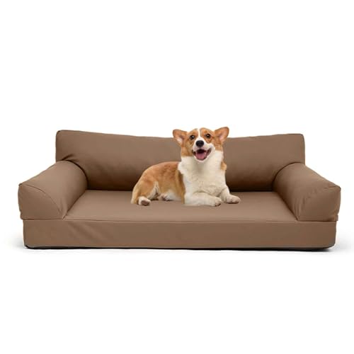 PJDDP Hundesofa, Wasserdicht Hundebett, Anti-Angst Katzensofa Mit Abnehmbarem Waschbarem Bezug Und Rutschfestem Boden Für Hunde, Katzen Und Andere Haustiere,Light Brown,L PJDDP Hundesofa, Wasserdicht Hundebett, Anti-Angst Katzensofa Mit Abnehmbarem Waschbarem Bezug Und Rutschfestem Boden Für Hunde, Katzen Und Andere Haustiere,Light Brown,L von PJDDP