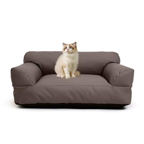 PJDDP Hundesofa, wasserdichte Hundebett, Katzensofa Mit Abnehmbarem, Waschbarem Bezug, Rutschfester Boden, Für Große, Mittelgroße & Kleine Hunde,Dark Brown,L PJDDP Hundesofa, wasserdichte Hundebett, Katzensofa Mit Abnehmbarem, Waschbarem Bezug, Rutschfester Boden, Für Große, Mittelgroße & Kleine Hunde,Dark Brown,L von PJDDP