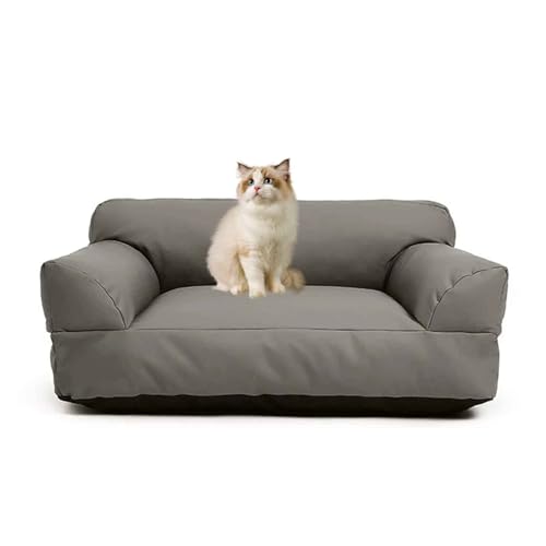 PJDDP Hundesofa, wasserdichte Hundebett, Katzensofa Mit Abnehmbarem, Waschbarem Bezug, Rutschfester Boden, Für Große, Mittelgroße & Kleine Hunde,Grau,XL PJDDP Hundesofa, wasserdichte Hundebett, Katzensofa Mit Abnehmbarem, Waschbarem Bezug, Rutschfester Boden, Für Große, Mittelgroße & Kleine Hunde,Grau,XL von PJDDP