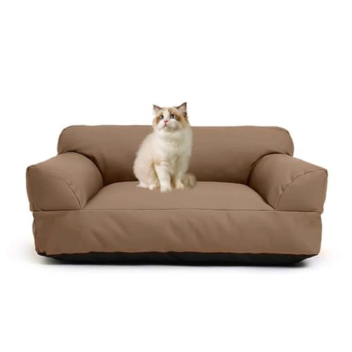 PJDDP Hundesofa, wasserdichte Hundebett, Katzensofa Mit Abnehmbarem, Waschbarem Bezug, Rutschfester Boden, Für Große, Mittelgroße & Kleine Hunde,Light Brown,XL PJDDP Hundesofa, wasserdichte Hundebett, Katzensofa Mit Abnehmbarem, Waschbarem Bezug, Rutschfester Boden, Für Große, Mittelgroße & Kleine Hunde,Light Brown,XL von PJDDP