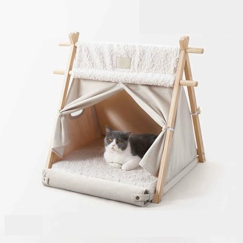 PJDDP Hundezelt, Hundehöhle Katzenzelt, Katzenbett Höhle Für Katzen, Abnehmbar Waschbar Kissen, Haustierzelte, Für Kleine Hunde Und Katzen PJDDP Hundezelt, Hundehöhle Katzenzelt, Katzenbett Höhle Für Katzen, Abnehmbar Waschbar Kissen, Haustierzelte, Für Kleine Hunde Und Katzen von PJDDP