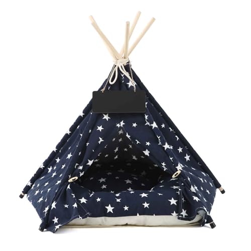 PJDDP Hundezelt, Katzenzelt, Katzenhaus Indoor, Hundehöhle, Abnehmbar Und Waschbar Haustierhäuser, Haustierbett Mit Rutschfestem Boden, Für Kleine Hunde Katzen,Navy Blue,L PJDDP Hundezelt, Katzenzelt, Katzenhaus Indoor, Hundehöhle, Abnehmbar Und Waschbar Haustierhäuser, Haustierbett Mit Rutschfestem Boden, Für Kleine Hunde Katzen,Navy Blue,L von PJDDP