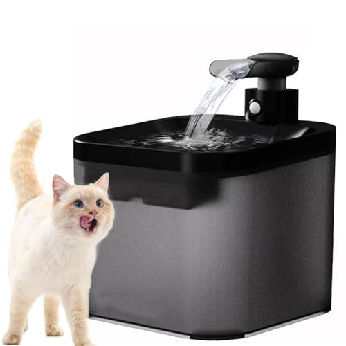 PJDDP Kabelloser Katzenwasserbrunnen, Wiederaufladbarer Trinkbrunnen Für Katzen Im Innenbereich Mit Bewegungsmelder Und Aktivkohlefilter,Schwarz PJDDP Kabelloser Katzenwasserbrunnen, Wiederaufladbarer Trinkbrunnen Für Katzen Im Innenbereich Mit Bewegungsmelder Und Aktivkohlefilter,Schwarz von PJDDP