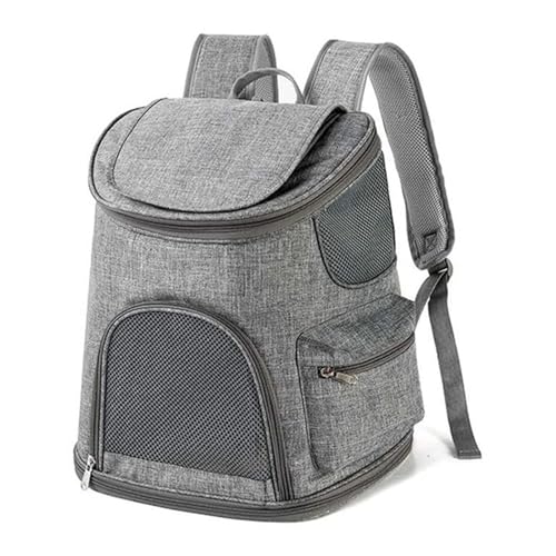 PJDDP Katzen-Rucksack-Tragetasche, Haustier-Rucksack Für Mittelgroße Katzen Und Kleine Hunde, Faltbare Welpen-Tragetasche, Sonnenschutzvorhänge, Katzen-Taschen-Rucksack,Grau PJDDP Katzen-Rucksack-Tragetasche, Haustier-Rucksack Für Mittelgroße Katzen Und Kleine Hunde, Faltbare Welpen-Tragetasche, Sonnenschutzvorhänge, Katzen-Taschen-Rucksack,Grau von PJDDP
