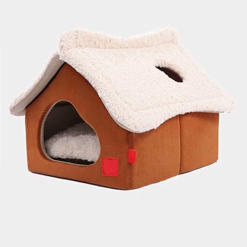 PJDDP Katzenbett, Faltbare Katzenbett Höhle, Katzen Kuschelbett, Haustierbett Mit Rutschfestem Boden, Abnehmbarem Kissenkissen, Für Kleine Katzen,Braun PJDDP Katzenbett, Faltbare Katzenbett Höhle, Katzen Kuschelbett, Haustierbett Mit Rutschfestem Boden, Abnehmbarem Kissenkissen, Für Kleine Katzen,Braun von PJDDP