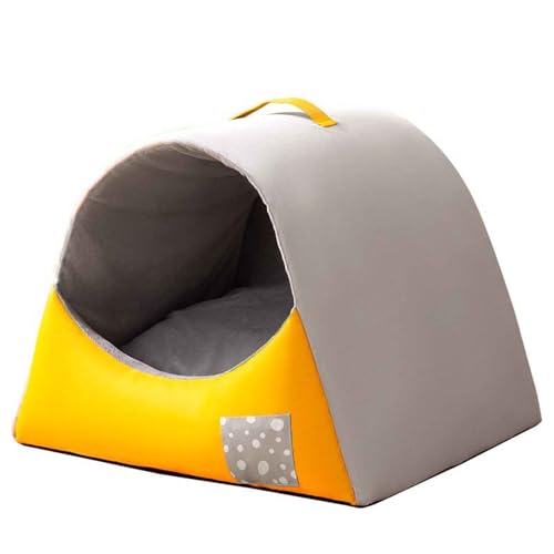PJDDP Katzenbett Höhle, Katzenhaus, Hundebett Mit Waschbares Abnehmbarem Kissen, Rutschfestem Boden Für Kleine Mittelgroße Haustiere,Grau,S PJDDP Katzenbett Höhle, Katzenhaus, Hundebett Mit Waschbares Abnehmbarem Kissen, Rutschfestem Boden Für Kleine Mittelgroße Haustiere,Grau,S von PJDDP