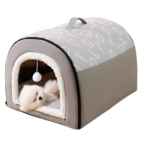 PJDDP Katzenbetten Für Hauskatzen, 2 in 1 Katzenhaus, Faltbare Katzenbetthöhle, Katzenhaus Mit Waschbaren Kissen Für Große, Mittelgroße Und Kleine Hunde Und Katzen,Grau,XXL PJDDP Katzenbetten Für Hauskatzen, 2 in 1 Katzenhaus, Faltbare Katzenbetthöhle, Katzenhaus Mit Waschbaren Kissen Für Große, Mittelgroße Und Kleine Hunde Und Katzen,Grau,XXL von PJDDP