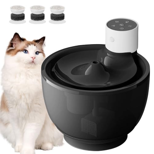 PJDDP Katzenbrunnen Kabellos, 2L Ultraleiser Katzenbrunnen,Hundebrunnen, 5000Mah Batteriebetriebene Katzenbrunnen Mit Bewegungsmelder, Filter,Schwarz PJDDP Katzenbrunnen Kabellos, 2L Ultraleiser Katzenbrunnen,Hundebrunnen, 5000Mah Batteriebetriebene Katzenbrunnen Mit Bewegungsmelder, Filter,Schwarz von PJDDP