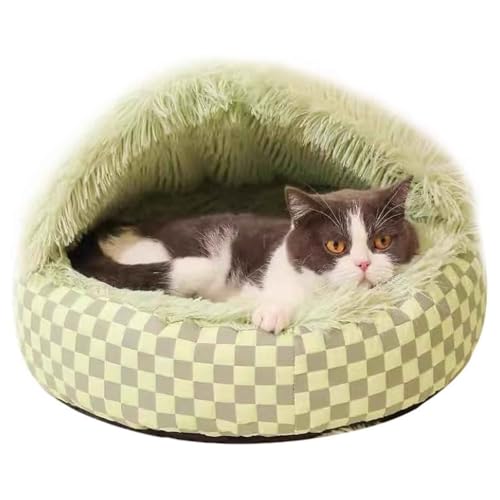 PJDDP Katzenhöhlen Bett Katzenbett, Katzenhaus Indoor, Hundehöhlenbett, Haustierzelt, Katzenbett Flauschig, Katzenschlafsack Für Den Winter, Für Katzen Und Welpen,Grün,M PJDDP Katzenhöhlen Bett Katzenbett, Katzenhaus Indoor, Hundehöhlenbett, Haustierzelt, Katzenbett Flauschig, Katzenschlafsack Für Den Winter, Für Katzen Und Welpen,Grün,M von PJDDP