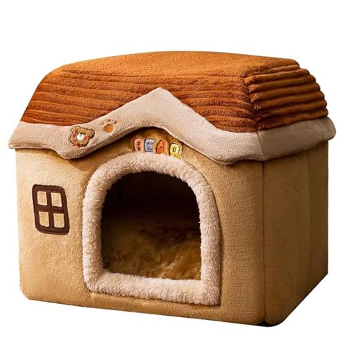 PJDDP Katzenhöhlenbett, Halbgeschlossenes Thermo-Katzenhaus, 2 in 1 Warmes Katzenhaus Mit Rutschfestem Boden, Abnehmbarem, Waschbarem Kissen,L PJDDP Katzenhöhlenbett, Halbgeschlossenes Thermo-Katzenhaus, 2 in 1 Warmes Katzenhaus Mit Rutschfestem Boden, Abnehmbarem, Waschbarem Kissen,L von PJDDP