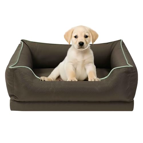 PJDDP Kühlbett Für Hunde, Waschbar Hundesofa Wasserdicht rutschfest, Hundecouch Mit Hohem Rand, Abnehmbarem, Waschbarem Bezug,Army Green,M PJDDP Kühlbett Für Hunde, Waschbar Hundesofa Wasserdicht rutschfest, Hundecouch Mit Hohem Rand, Abnehmbarem, Waschbarem Bezug,Army Green,M von PJDDP