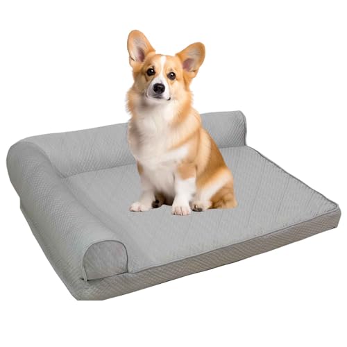 PJDDP Kühlmatte Für Hund, Kühlbett Für Hunde, Hundekühlmatte Selbstkühlend, Orthopädisches Hundebett Hunde Mit Eierförmiger Kistenschaum, Abnehmbarer Bezug,Grau,L PJDDP Kühlmatte Für Hund, Kühlbett Für Hunde, Hundekühlmatte Selbstkühlend, Orthopädisches Hundebett Hunde Mit Eierförmiger Kistenschaum, Abnehmbarer Bezug,Grau,L von PJDDP