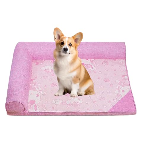 PJDDP Kühlmatte Für Hunde, Selbstkühlende Matte Für Haustiere, Kühlendes Hundebett Für Den Sommer Mit Abnehmbarem, Waschbarem Bezug, Rutschfester Boden,Rosa,XXL PJDDP Kühlmatte Für Hunde, Selbstkühlende Matte Für Haustiere, Kühlendes Hundebett Für Den Sommer Mit Abnehmbarem, Waschbarem Bezug, Rutschfester Boden,Rosa,XXL von PJDDP