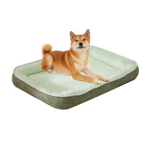 PJDDP Kühlmatte Hund, Kühlmatte Für Katzen, Sofortige Selbstkühlende Matte Für Hunde Katze, Haustierkühlmatte for Kisten, Schnelle Abkühlung Entlastung Im Heißen Sommer Für Haustiere,Grün,XL von PJDDP