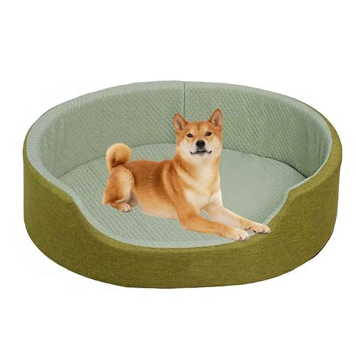 PJDDP Kühlmatte Hunde, Selbstkühlende Hundematte, Kühlendes Hundebett Für Den Sommer Mit Kissen, Bezug Abnehmbar Und Waschbar, rutschfest Hundebetten,Grün,XXL PJDDP Kühlmatte Hunde, Selbstkühlende Hundematte, Kühlendes Hundebett Für Den Sommer Mit Kissen, Bezug Abnehmbar Und Waschbar, rutschfest Hundebetten,Grün,XXL von PJDDP