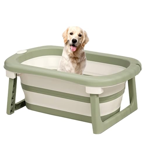 PJDDP Multifunktionale Zusammenklappbare Haustier Badewanne Mit Abflussloch, Kleine Haustiere Badewanne Für Welpen Kleine Hunde Katzen Und Kinder,Grün PJDDP Multifunktionale Zusammenklappbare Haustier Badewanne Mit Abflussloch, Kleine Haustiere Badewanne Für Welpen Kleine Hunde Katzen Und Kinder,Grün von PJDDP