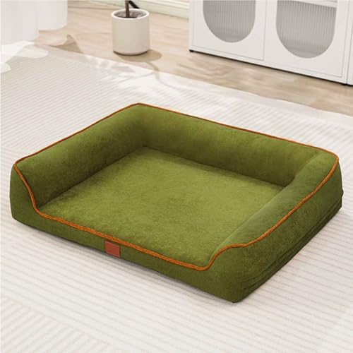 PJDDP Orthopädische Hundebetten, Hundebett, Katzenbett Mit Abnehmbarem Waschbarem Bezug Und Rutschfestem Boden, Für Mittelgroße Und Kleine Hunde,Grün,S PJDDP Orthopädische Hundebetten, Hundebett, Katzenbett Mit Abnehmbarem Waschbarem Bezug Und Rutschfestem Boden, Für Mittelgroße Und Kleine Hunde,Grün,S von PJDDP