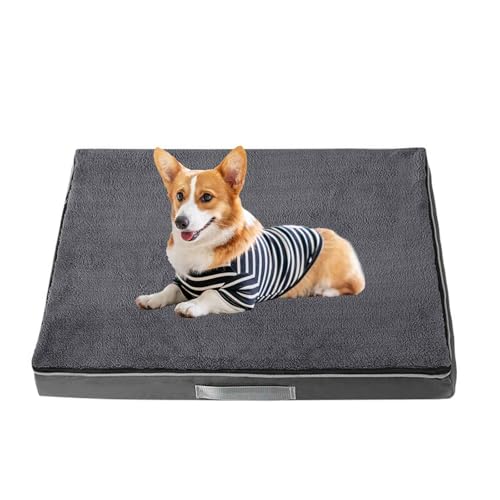 PJDDP Orthopädisches Hundebett, Hundekissen, Rutschfestes Haustierbett, Wasserdichtes Hundesofa Mit Bezug Abnehmbar Und Waschbar Für Kleine, Mittelgroße & Große Hunde,Dark Gray,XXL PJDDP Orthopädisches Hundebett, Hundekissen, Rutschfestes Haustierbett, Wasserdichtes Hundesofa Mit Bezug Abnehmbar Und Waschbar Für Kleine, Mittelgroße & Große Hunde,Dark Gray,XXL von PJDDP