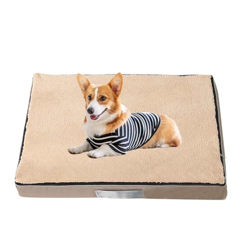 PJDDP Orthopädisches Hundebett, Hundekissen, Rutschfestes Haustierbett, Wasserdichtes Hundesofa Mit Bezug Abnehmbar Und Waschbar Für Kleine, Mittelgroße & Große Hunde,Khaki,XXL PJDDP Orthopädisches Hundebett, Hundekissen, Rutschfestes Haustierbett, Wasserdichtes Hundesofa Mit Bezug Abnehmbar Und Waschbar Für Kleine, Mittelgroße & Große Hunde,Khaki,XXL von PJDDP