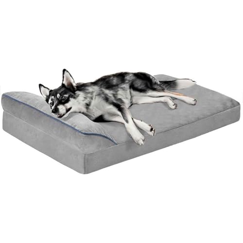 PJDDP Orthopädisches Hundebett, Hundesofa, Anti-Angst-Hundebett & Sofa, Hundekorb Mit Eiförmigem Kistenschaum, Waschbarem Und Reißverschlussbezug,M PJDDP Orthopädisches Hundebett, Hundesofa, Anti-Angst-Hundebett & Sofa, Hundekorb Mit Eiförmigem Kistenschaum, Waschbarem Und Reißverschlussbezug,M von PJDDP