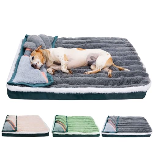 PJDDP Orthopädisches Hundebett, Hundesofa, Rutschfestes Haustierbett, Hundebett Waschbar Mit Eiförmigem Kistenschaum Für Grosse Mittlere Hunde,Grau,M PJDDP Orthopädisches Hundebett, Hundesofa, Rutschfestes Haustierbett, Hundebett Waschbar Mit Eiförmigem Kistenschaum Für Grosse Mittlere Hunde,Grau,M von PJDDP