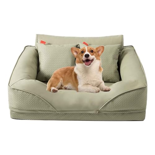 PJDDP Orthopädisches Hundebett, Hundesofa, Wasserdicht Hundekorb Mit 4 Rändern, Abnehmbar Und Waschbar, rutschfeste Unterseite, Für Kleine Mittelgroße Große Hunde,XL von PJDDP