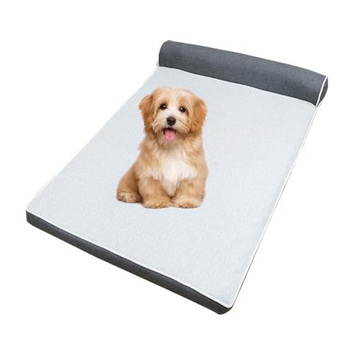 PJDDP Orthopädisches Hundebett, Kühlmatte Für Hund, Kühlendes Hundebett Für Den Sommer Mit Abnehmbarem, Waschbarem Bezug, Kühlendes Hundebett,Grau,M PJDDP Orthopädisches Hundebett, Kühlmatte Für Hund, Kühlendes Hundebett Für Den Sommer Mit Abnehmbarem, Waschbarem Bezug, Kühlendes Hundebett,Grau,M von PJDDP