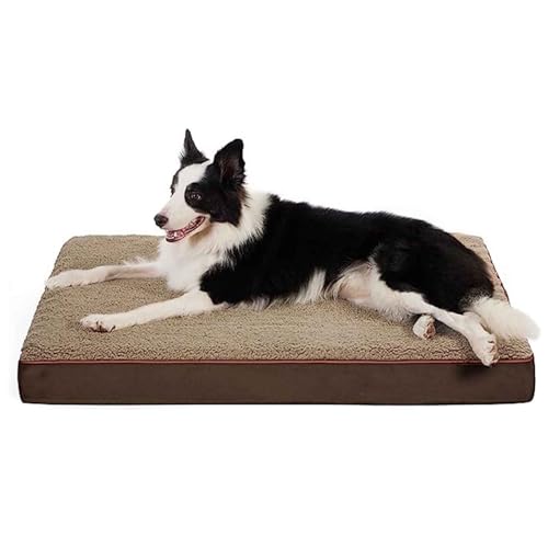 PJDDP Orthopädisches Hundebett, Robustes Heimtierkissen, Kuscheliges Hundekissen, Hundesofa Waschbar Mit Eiförmigem Kistenschaum Und Wendekissen,Khaki,M PJDDP Orthopädisches Hundebett, Robustes Heimtierkissen, Kuscheliges Hundekissen, Hundesofa Waschbar Mit Eiförmigem Kistenschaum Und Wendekissen,Khaki,M von PJDDP