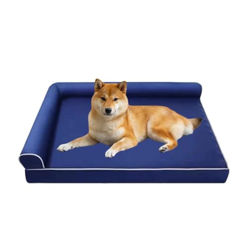 PJDDP Orthopädisches Hundebett, Wasserdicht Hundekorb, Hundekissen rutschfest, Abnehmbar Und Waschbar, Für Große, Mittelgroße & Kleine Hunde,Blau,L PJDDP Orthopädisches Hundebett, Wasserdicht Hundekorb, Hundekissen rutschfest, Abnehmbar Und Waschbar, Für Große, Mittelgroße & Kleine Hunde,Blau,L von PJDDP