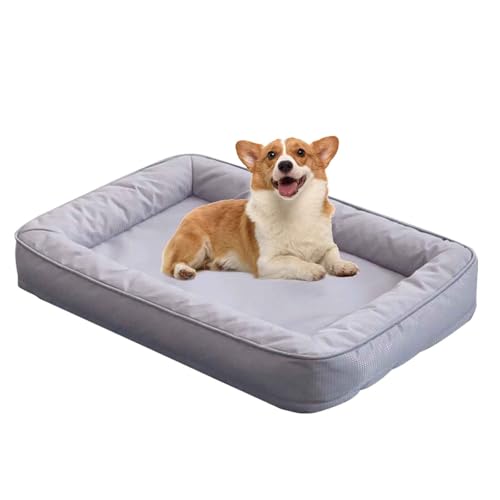 PJDDP Orthopädisches Hundebett, Wasserdichtes Hundebett, Hundebetten rutschfeste Unterseite, Abnehmbar Und Waschbar, Für Kleine Hunde, Mittelgroße Hunde,Grau,S PJDDP Orthopädisches Hundebett, Wasserdichtes Hundebett, Hundebetten rutschfeste Unterseite, Abnehmbar Und Waschbar, Für Kleine Hunde, Mittelgroße Hunde,Grau,S von PJDDP