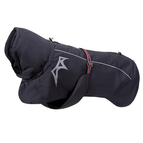 PJDDP Rollkragenhundemantel, Wasserdichter Hundemantel Mit Schnalle Winterhundemantel Mit Eingebautem Geschirr Reflektierend Für Sicherheit Reißverschlussöffnung Für Geschirr,Schwarz,L PJDDP Rollkragenhundemantel, Wasserdichter Hundemantel Mit Schnalle Winterhundemantel Mit Eingebautem Geschirr Reflektierend Für Sicherheit Reißverschlussöffnung Für Geschirr,Schwarz,L von PJDDP
