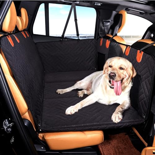 PJDDP Rücksitzverlängerung Für Hunde, Hundesitzbezug Mit Hartem Boden, Auto Für Den Rücksitz, Hundehängematte, Hundehängematte Mit Hartem Boden Für Autos, Suvs, Lkws von PJDDP