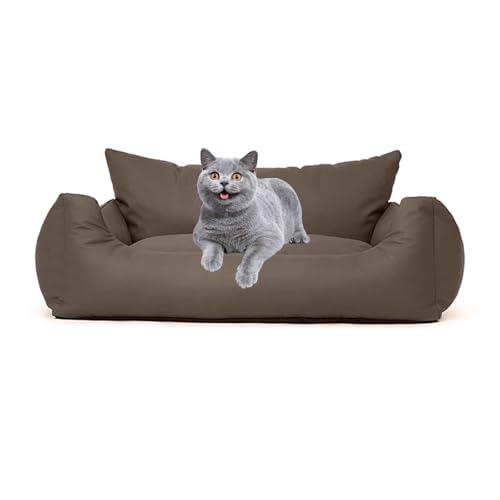 PJDDP Schlafsofa Für wasserdichte Hunde, Hundesofa, Katzensofa Flauschig Mit Abnehmbarem, Waschbarem Bezug, Rutschfestem Boden, Für Kleine & Mittelgroße Hunde Katzen,Dark Brown,S PJDDP Schlafsofa Für wasserdichte Hunde, Hundesofa, Katzensofa Flauschig Mit Abnehmbarem, Waschbarem Bezug, Rutschfestem Boden, Für Kleine & Mittelgroße Hunde Katzen,Dark Brown,S von PJDDP