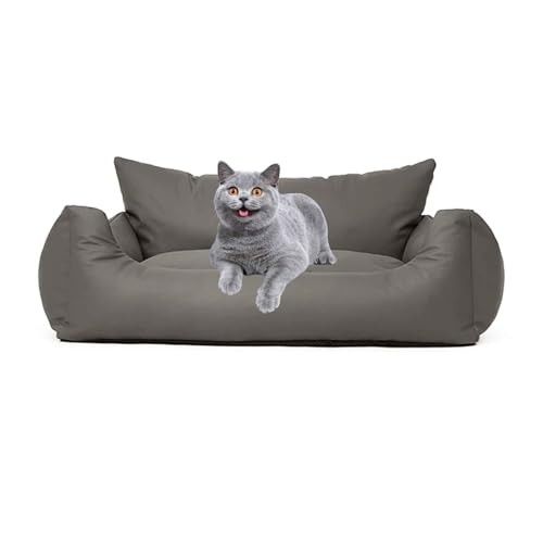 PJDDP Schlafsofa Für wasserdichte Hunde, Hundesofa, Katzensofa Flauschig Mit Abnehmbarem, Waschbarem Bezug, Rutschfestem Boden, Für Kleine & Mittelgroße Hunde Katzen,Grau,M PJDDP Schlafsofa Für wasserdichte Hunde, Hundesofa, Katzensofa Flauschig Mit Abnehmbarem, Waschbarem Bezug, Rutschfestem Boden, Für Kleine & Mittelgroße Hunde Katzen,Grau,M von PJDDP