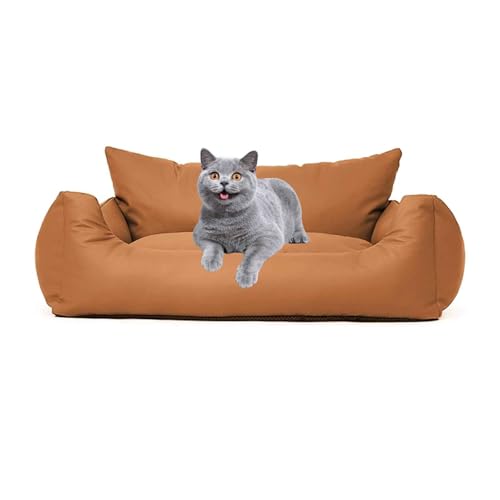 PJDDP Schlafsofa Für wasserdichte Hunde, Hundesofa, Katzensofa Flauschig Mit Abnehmbarem, Waschbarem Bezug, Rutschfestem Boden, Für Kleine & Mittelgroße Hunde Katzen,Red Tea,L PJDDP Schlafsofa Für wasserdichte Hunde, Hundesofa, Katzensofa Flauschig Mit Abnehmbarem, Waschbarem Bezug, Rutschfestem Boden, Für Kleine & Mittelgroße Hunde Katzen,Red Tea,L von PJDDP