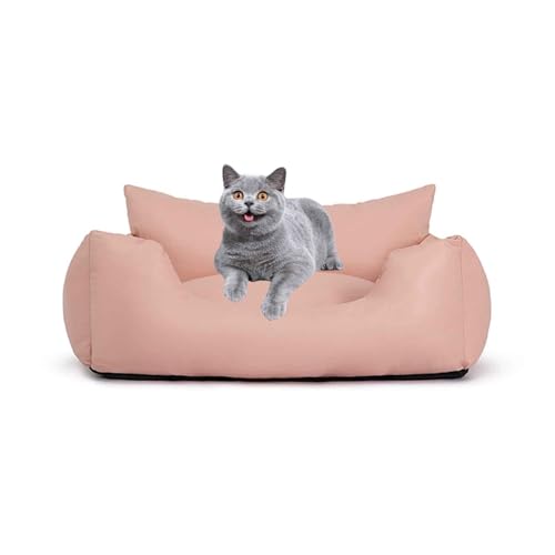 PJDDP Schlafsofa Für wasserdichte Hunde, Hundesofa, Katzensofa Flauschig Mit Abnehmbarem, Waschbarem Bezug, Rutschfestem Boden, Für Kleine & Mittelgroße Hunde Katzen,Rosa,S PJDDP Schlafsofa Für wasserdichte Hunde, Hundesofa, Katzensofa Flauschig Mit Abnehmbarem, Waschbarem Bezug, Rutschfestem Boden, Für Kleine & Mittelgroße Hunde Katzen,Rosa,S von PJDDP