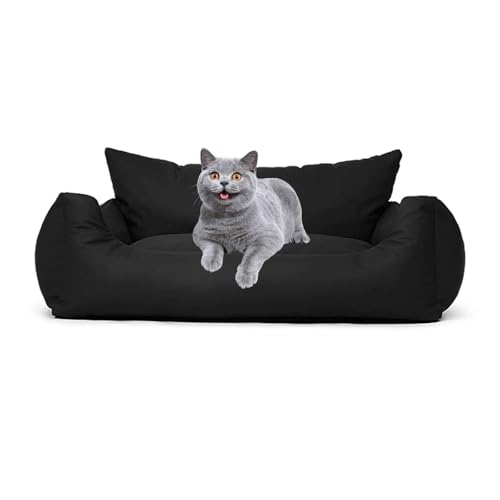 PJDDP Schlafsofa Für wasserdichte Hunde, Hundesofa, Katzensofa Flauschig Mit Abnehmbarem, Waschbarem Bezug, Rutschfestem Boden, Für Kleine & Mittelgroße Hunde Katzen,Schwarz,S PJDDP Schlafsofa Für wasserdichte Hunde, Hundesofa, Katzensofa Flauschig Mit Abnehmbarem, Waschbarem Bezug, Rutschfestem Boden, Für Kleine & Mittelgroße Hunde Katzen,Schwarz,S von PJDDP