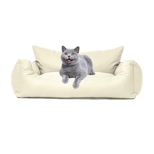 PJDDP Schlafsofa Für wasserdichte Hunde, Hundesofa, Katzensofa Flauschig Mit Abnehmbarem, Waschbarem Bezug, Rutschfestem Boden, Für Kleine & Mittelgroße Hunde Katzen,Weiß,L PJDDP Schlafsofa Für wasserdichte Hunde, Hundesofa, Katzensofa Flauschig Mit Abnehmbarem, Waschbarem Bezug, Rutschfestem Boden, Für Kleine & Mittelgroße Hunde Katzen,Weiß,L von PJDDP