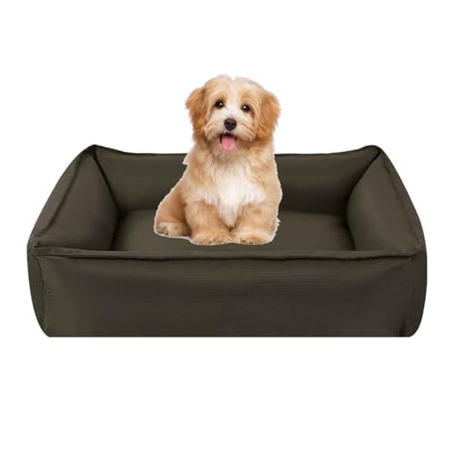 PJDDP Sommer Kühlkissen Für Hunde, Hundesofa, Hohen Rand, Wasserfestes Hundebett Mit rutschfeste Unterseite, Abnehmbar Und Waschbar,Army Green,L PJDDP Sommer Kühlkissen Für Hunde, Hundesofa, Hohen Rand, Wasserfestes Hundebett Mit rutschfeste Unterseite, Abnehmbar Und Waschbar,Army Green,L von PJDDP