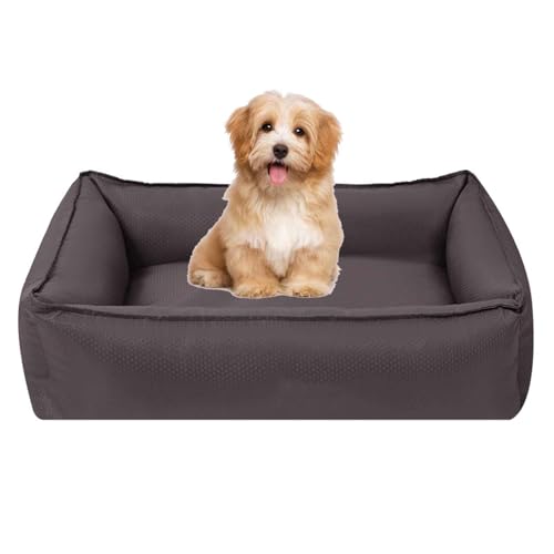 PJDDP Sommer Kühlkissen Für Hunde, Hundesofa, Hohen Rand, Wasserfestes Hundebett Mit rutschfeste Unterseite, Abnehmbar Und Waschbar,Grau,L PJDDP Sommer Kühlkissen Für Hunde, Hundesofa, Hohen Rand, Wasserfestes Hundebett Mit rutschfeste Unterseite, Abnehmbar Und Waschbar,Grau,L von PJDDP