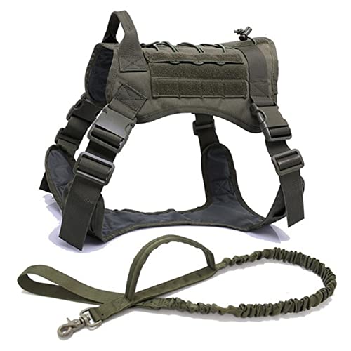PJDDP Taktisches Hundegeschirr – Hundegeschirr, Service-Hundeweste Für Große Hunde, Militär-Hundegeschirr Mit Klettverschluss, Arbeitshunde-MOLLE-Weste Mit Griff,Grün,L PJDDP Taktisches Hundegeschirr – Hundegeschirr, Service-Hundeweste Für Große Hunde, Militär-Hundegeschirr Mit Klettverschluss, Arbeitshunde-MOLLE-Weste Mit Griff,Grün,L von PJDDP